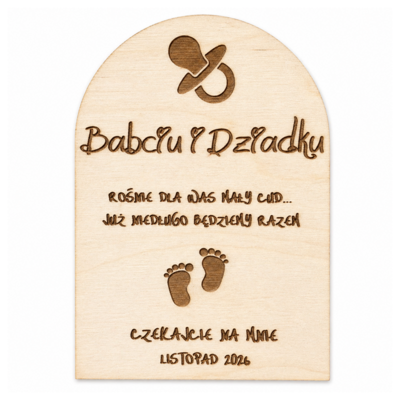 Tabliczka z informacją o Ciąży